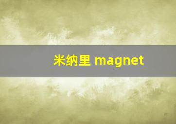 米纳里 magnet